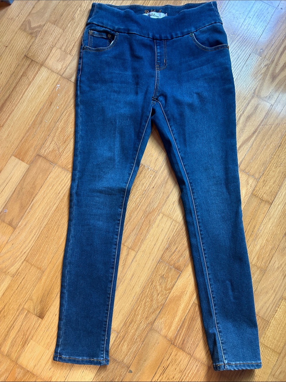 Comfort Stretch Dark Blue Pull-On Jeggings